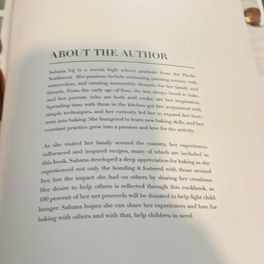 Bake Away Cookbook ( supporting child hunger organizations)
